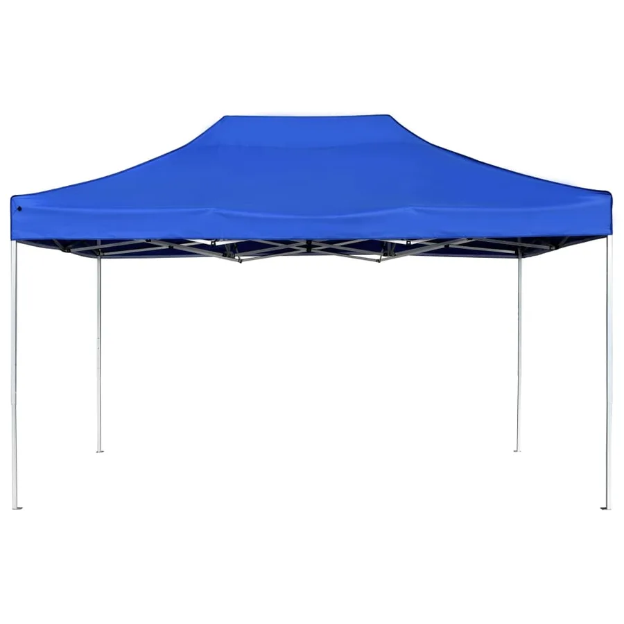 Tente de réception pliable Aluminium 4,5x3 m Bleu - 2