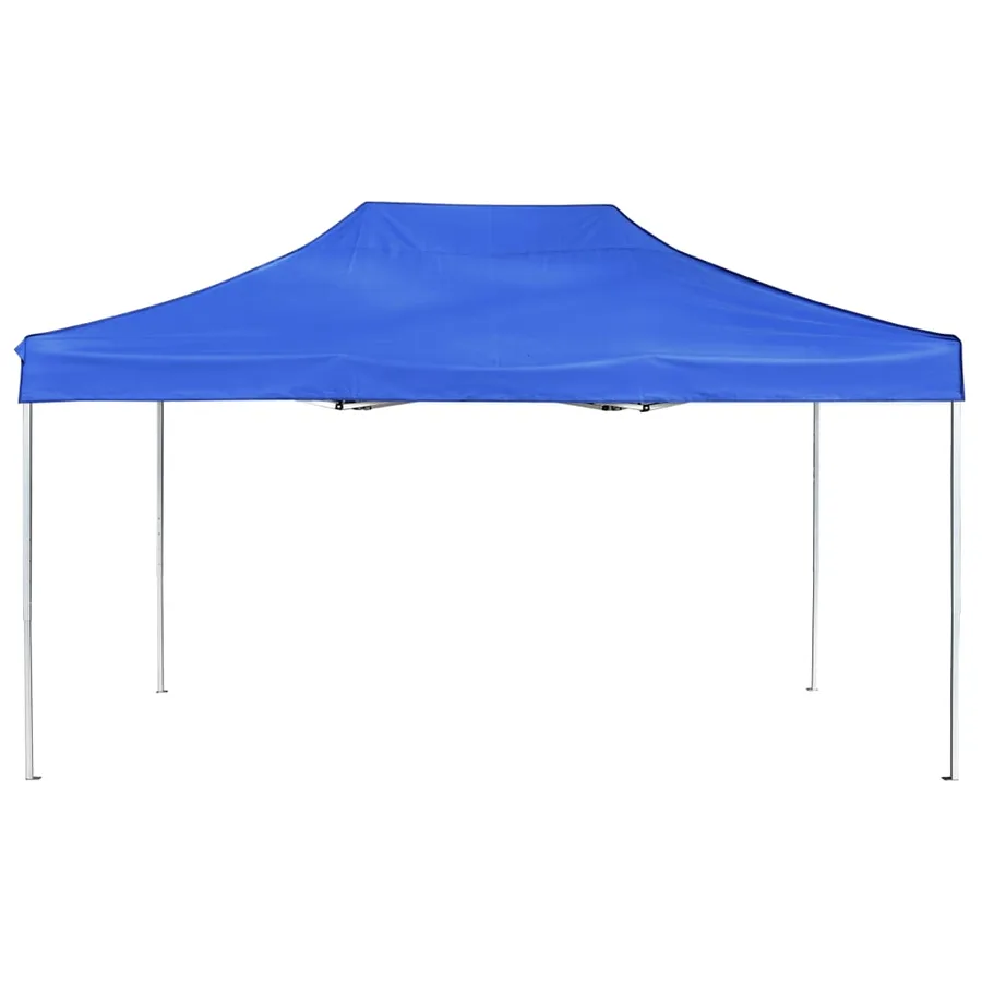 Tente de réception pliable Aluminium 4,5x3 m Bleu - 3
