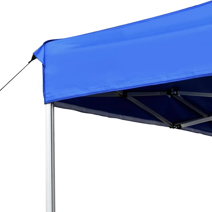 Tente de réception pliable Aluminium 4,5x3 m Bleu - 5