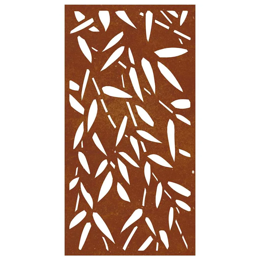 Décoration murale jardin 105x55 cm design de feuille de bambou - 4