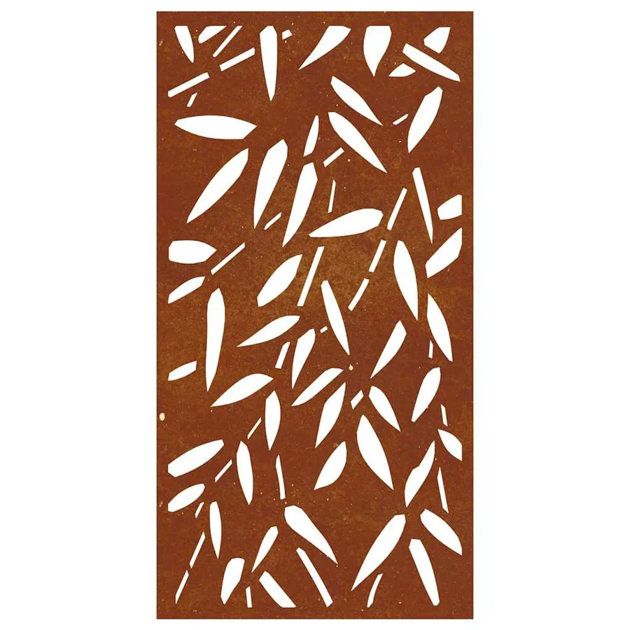Décoration murale jardin 105x55 cm design de feuille de bambou - 5