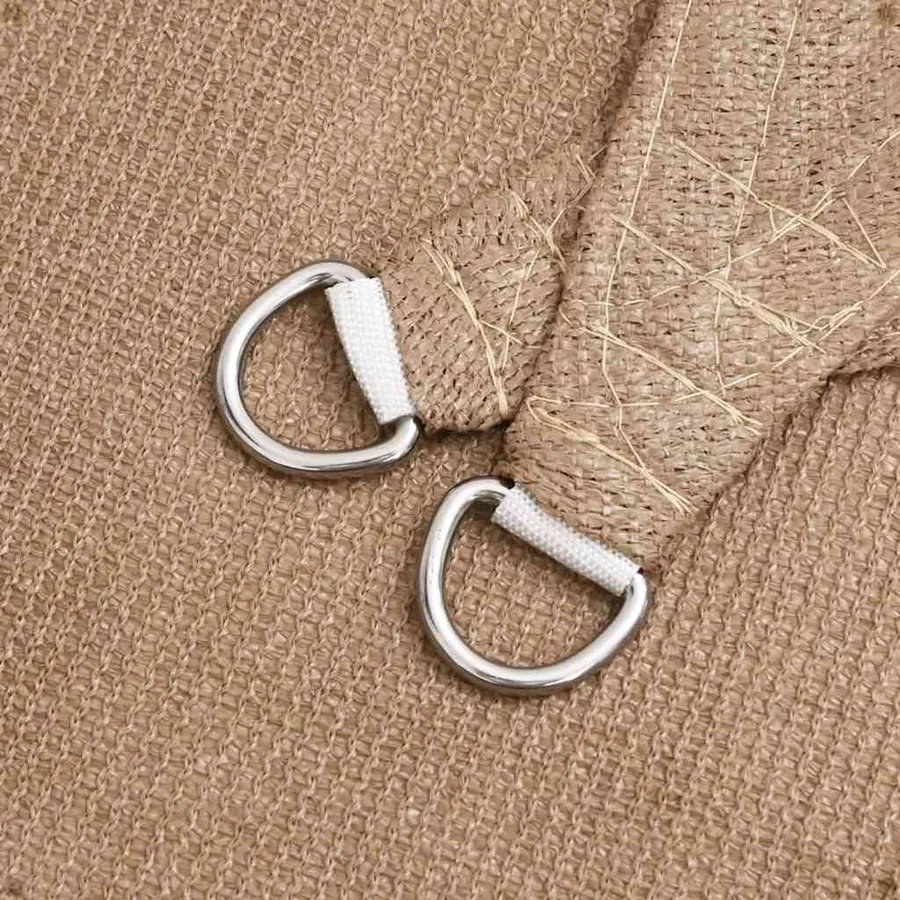 Voile d'ombrage 160 g/m² Taupe 3x4x5 m PEHD - 5