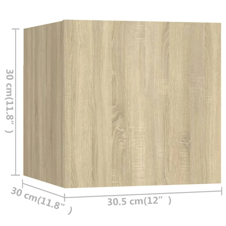 Ensemble de meubles TV 10 pcs Chêne sonoma Bois d'ingénierie - 9