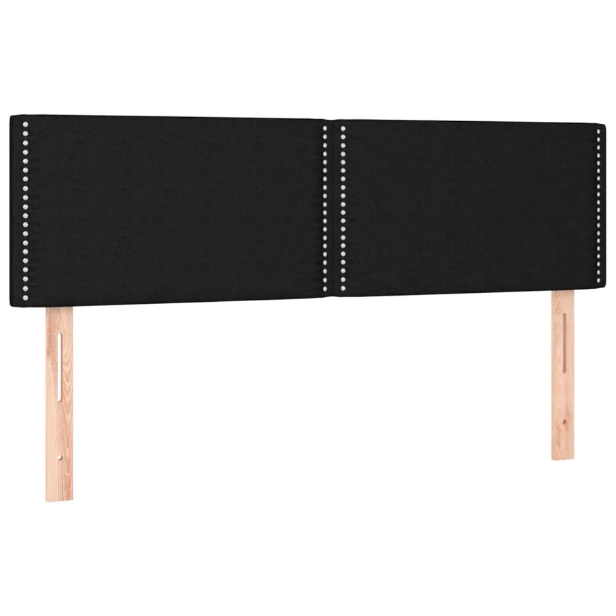 Têtes de lit Noir 144 x 5 x 78/88 cm Tissu - 2