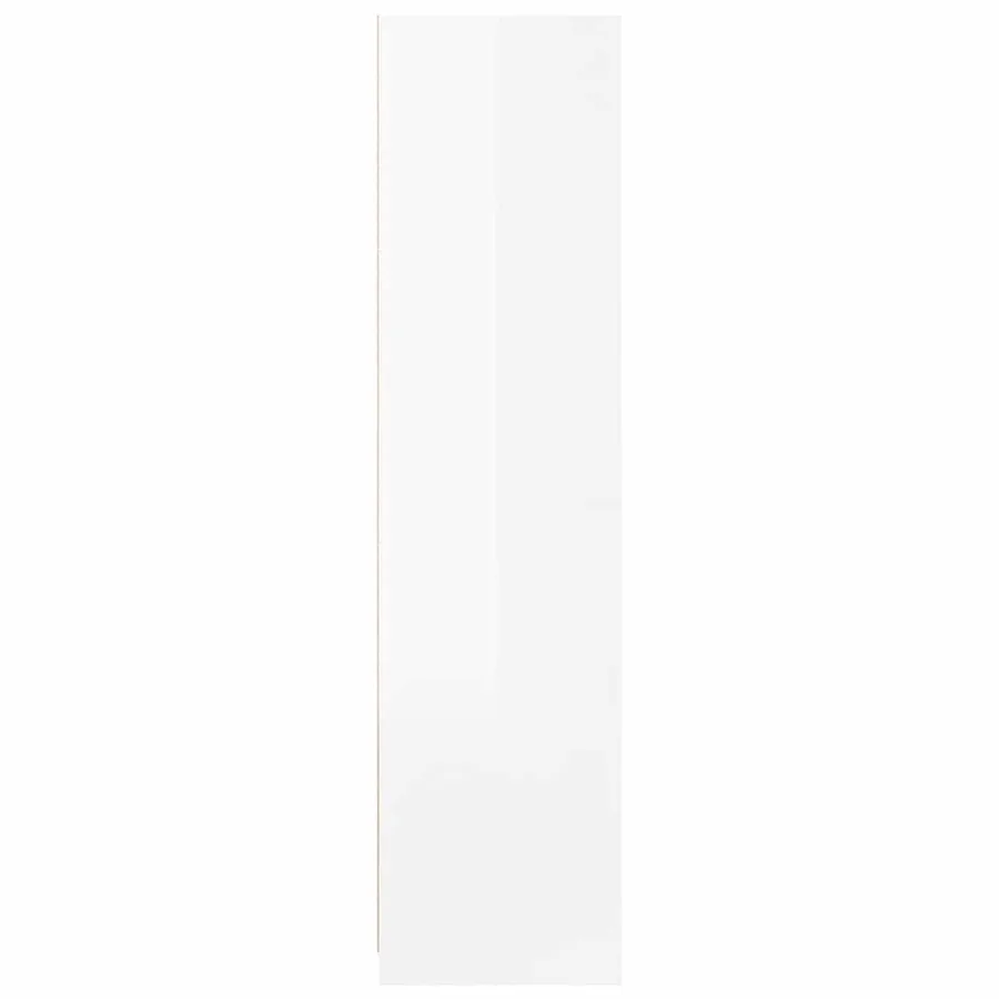 Garde-robe Blanc brillant 100x50x200 cm Bois d'ingénierie - 5