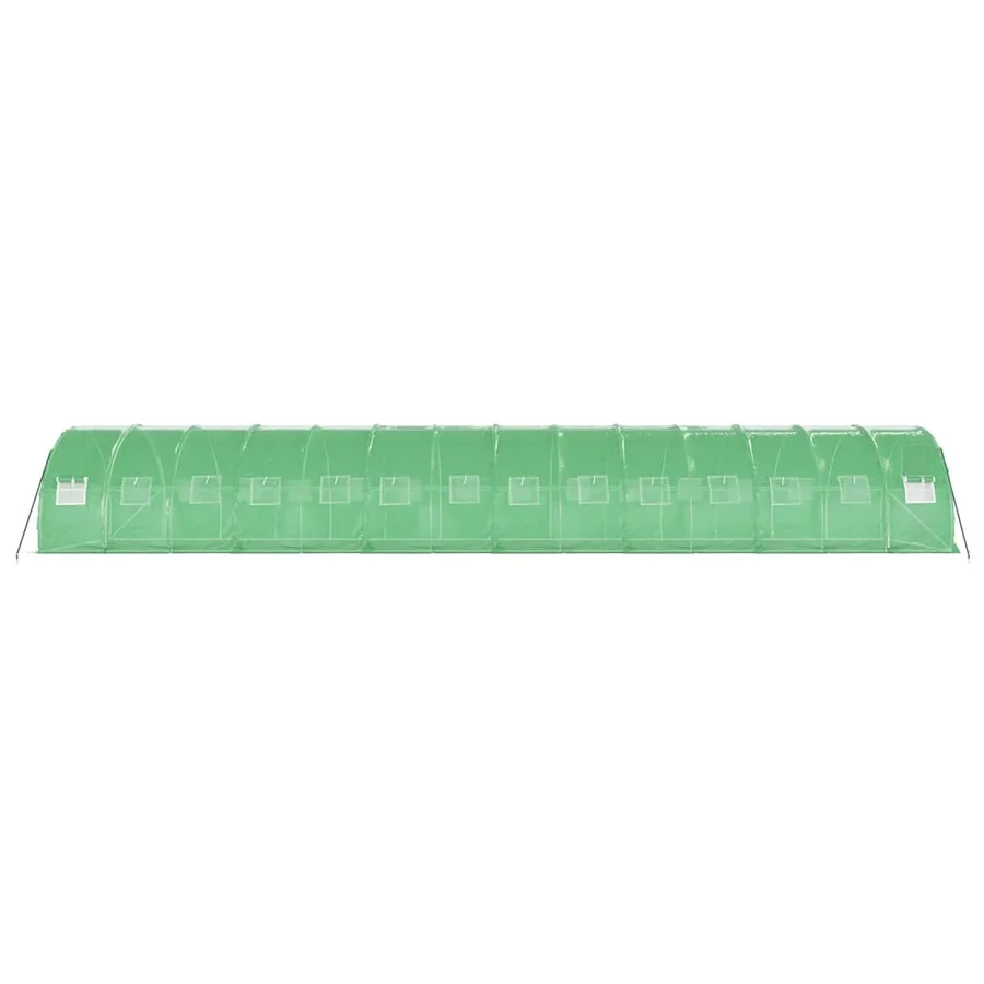 Serre avec cadre en acier vert 42 m² 14x3x2 m - 5