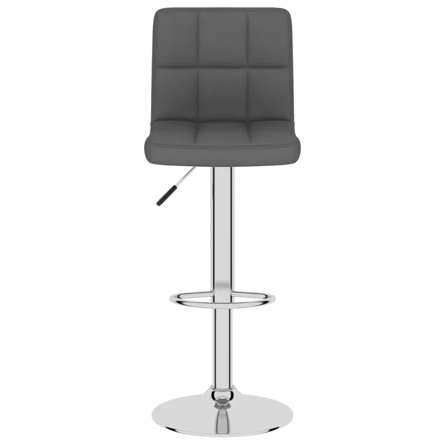 Tabouret de bar Gris foncé Tissu - 3