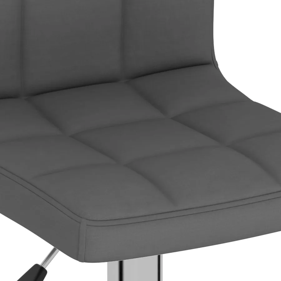 Tabouret de bar Gris foncé Tissu - 7