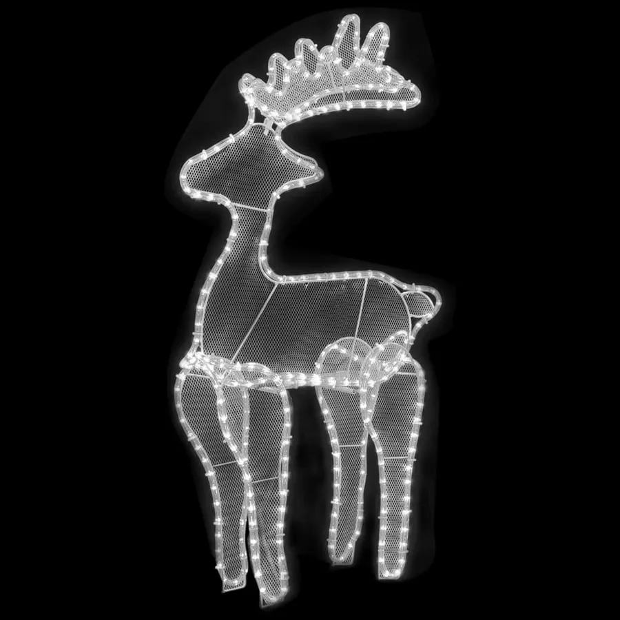 Décoration de Noël de renne avec maille 306 LED 60x24x89 cm - 2