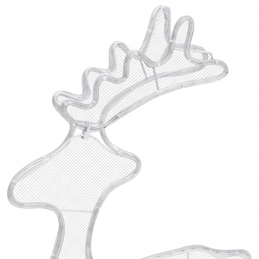 Décoration de Noël de renne avec maille 306 LED 60x24x89 cm - 8