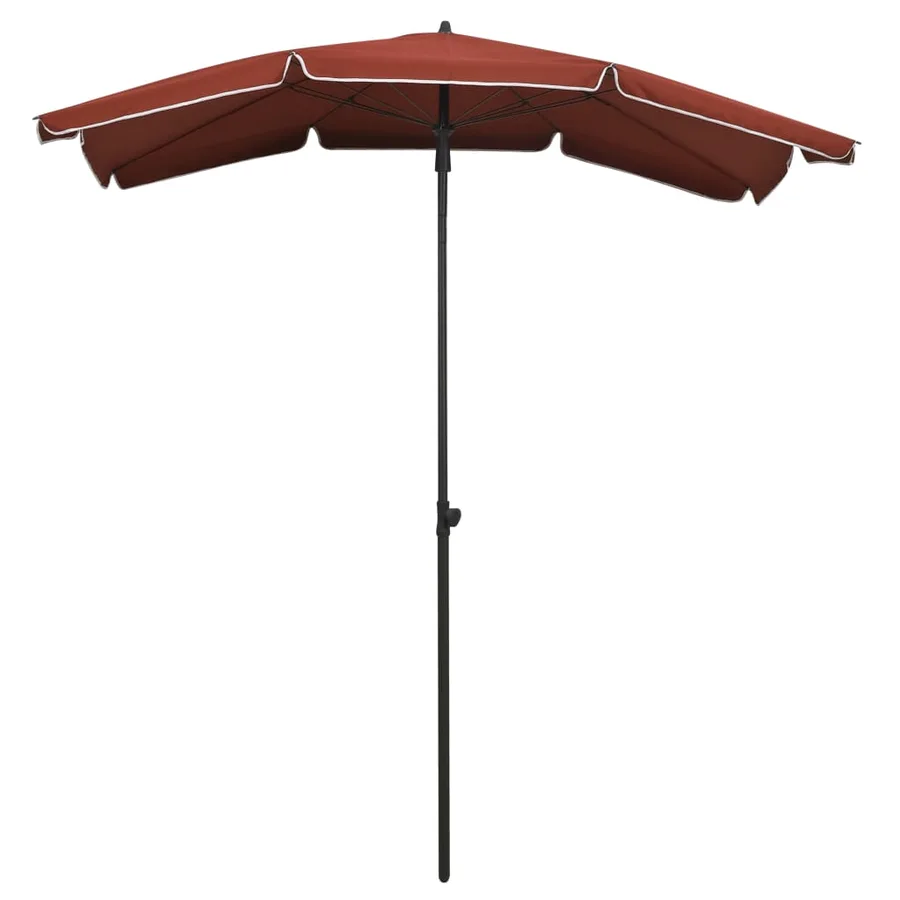 Parasol de jardin avec mât 200x130 cm terre cuite - 2