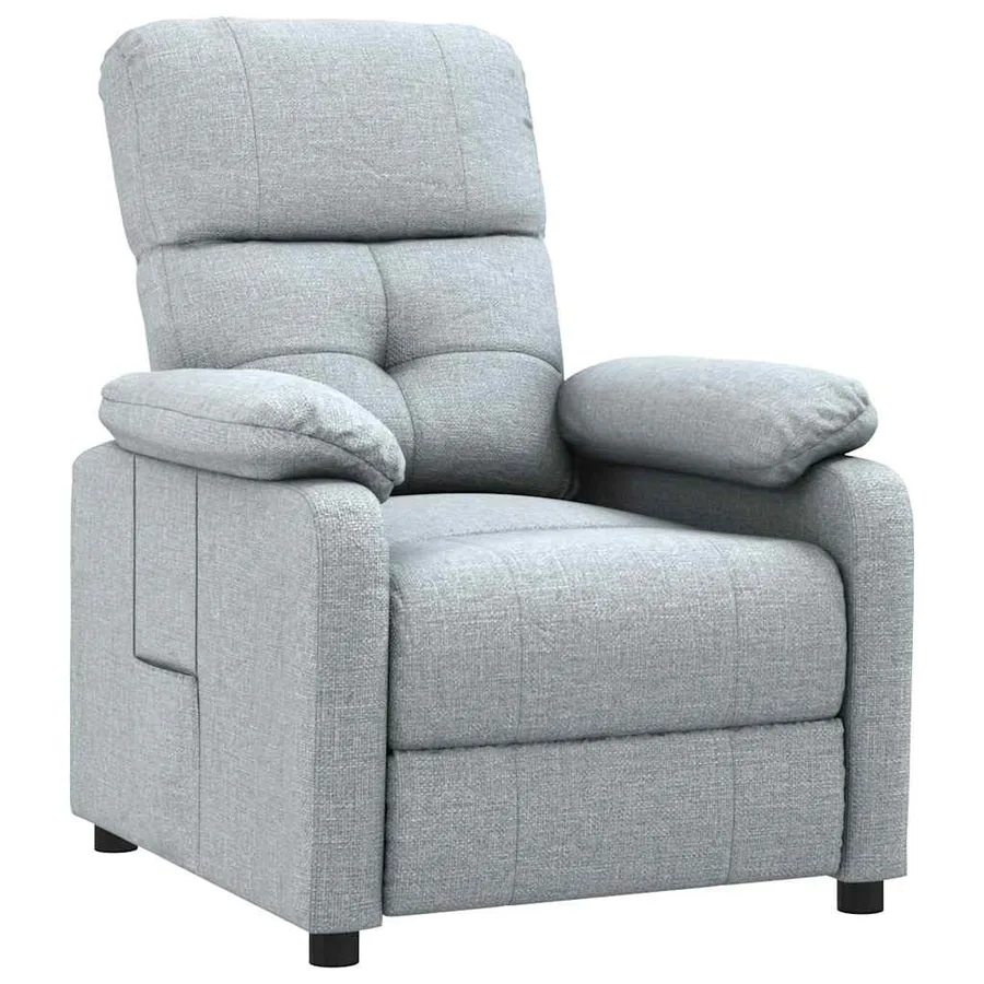 Fauteuil inclinable Gris clair Tissu - 2