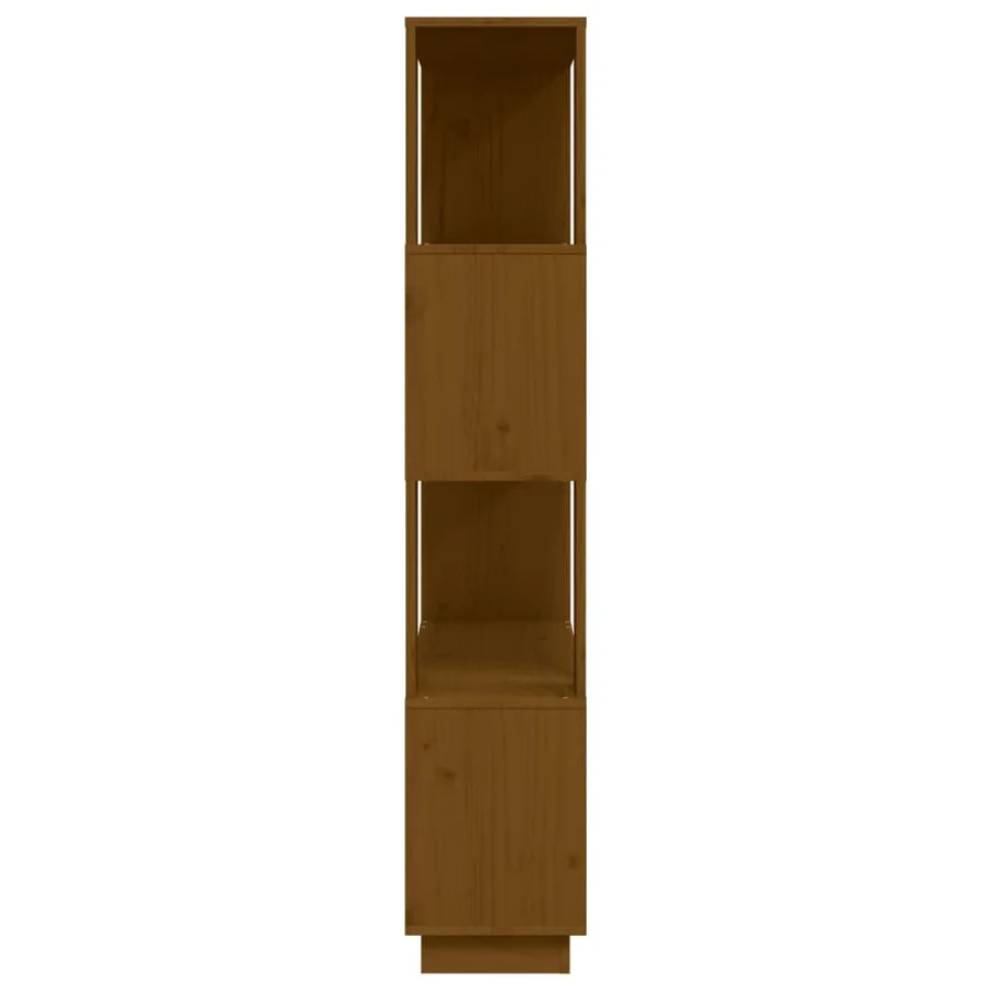 Bibliothèque/Cloison Marron miel 80x25x132 cm Bois massif - 6