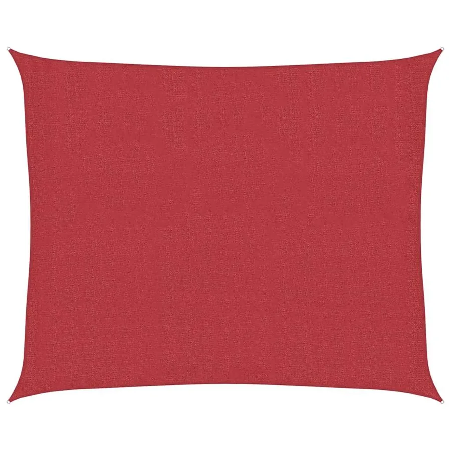 Voile d'ombrage 160 g/m² Rouge 2,5x3 m PEHD - 2