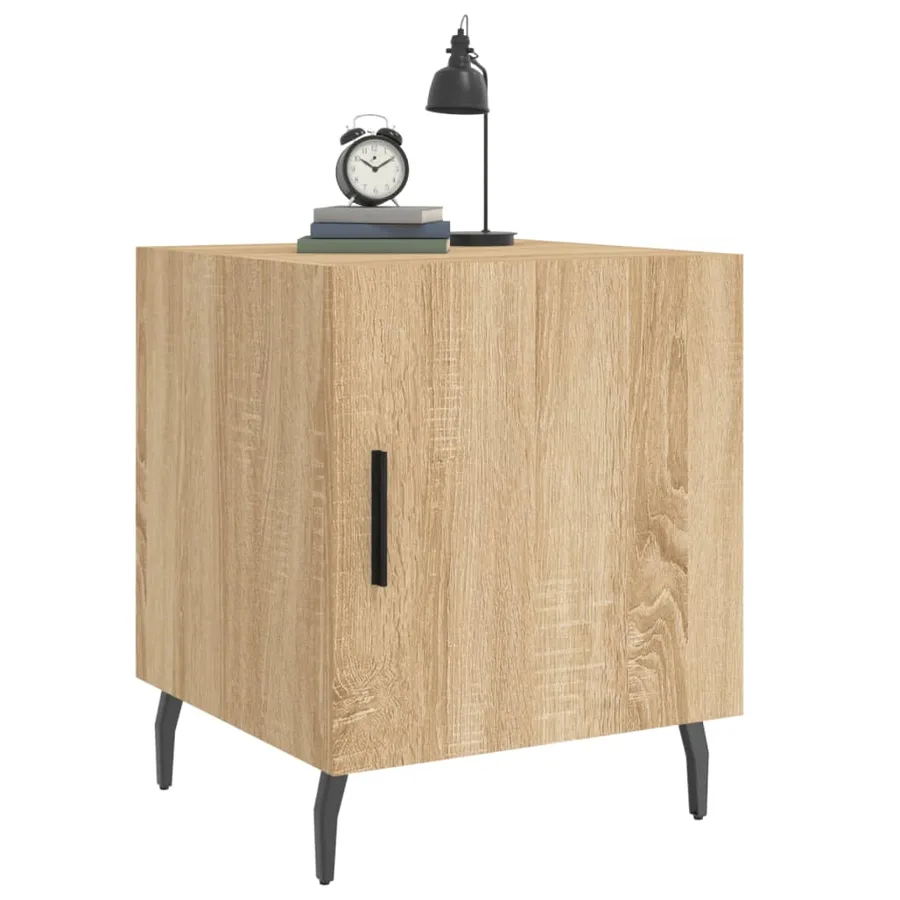 Tables de chevet 2 pcs chêne sonoma 40x40x50 cm bois ingénierie - 4