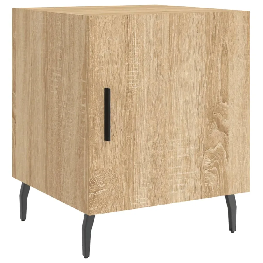 Tables de chevet 2 pcs chêne sonoma 40x40x50 cm bois ingénierie - 6