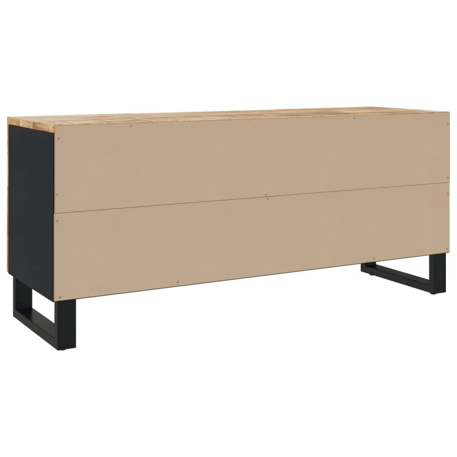 Meuble TV 105x33x46 cm Bois massif de manguier - 5