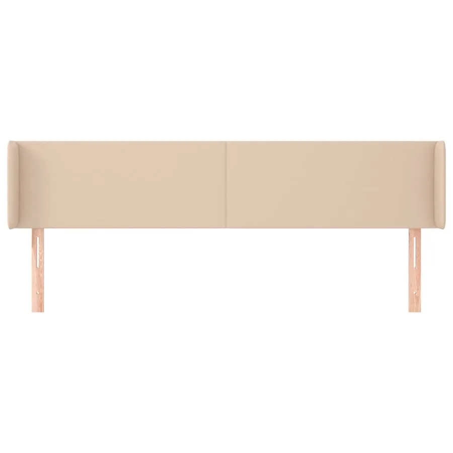 Tête de lit avec oreilles Cappuccino 203x16x78/88 cm Similicuir - 3