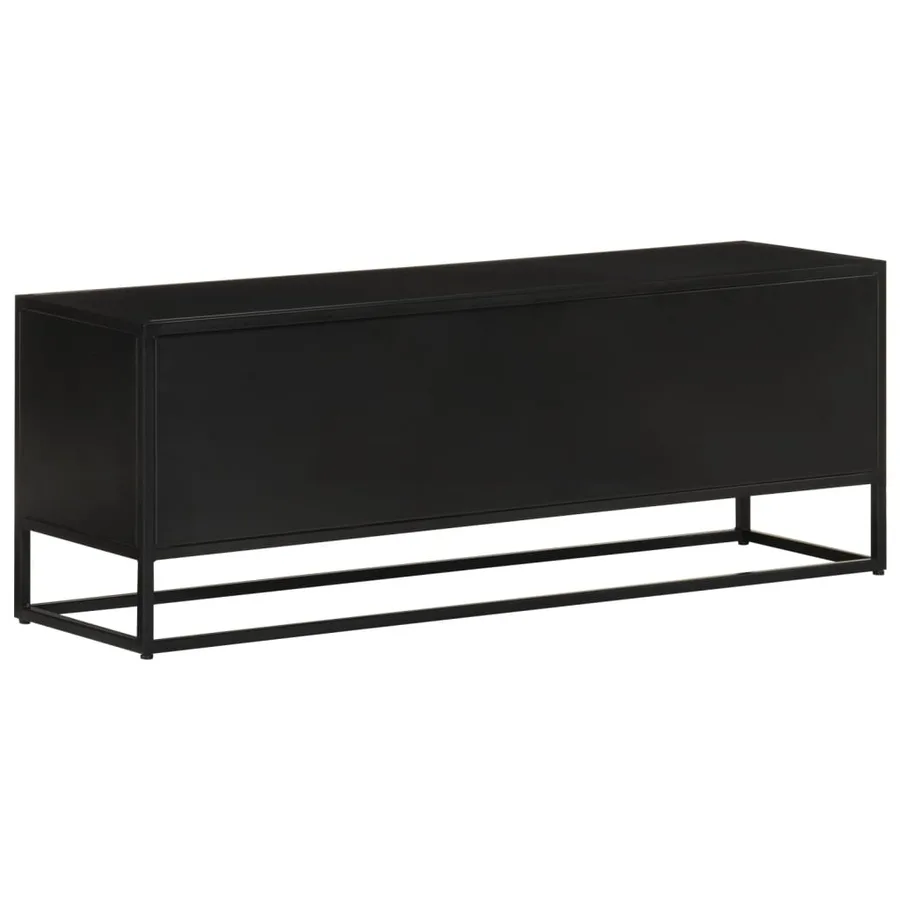 Meuble TV 110x30x40 cm bois massif de manguier et fer - 5