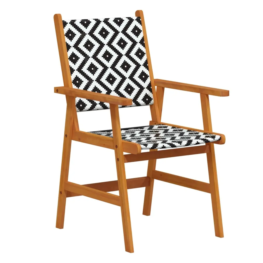 Ensemble à manger de jardin 3 pcs Bois d'acacia solide - 5