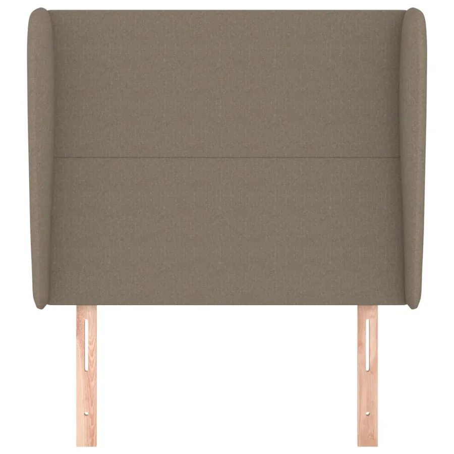 Tête de lit avec oreilles Taupe 83x23x118/128 cm Tissu - 3