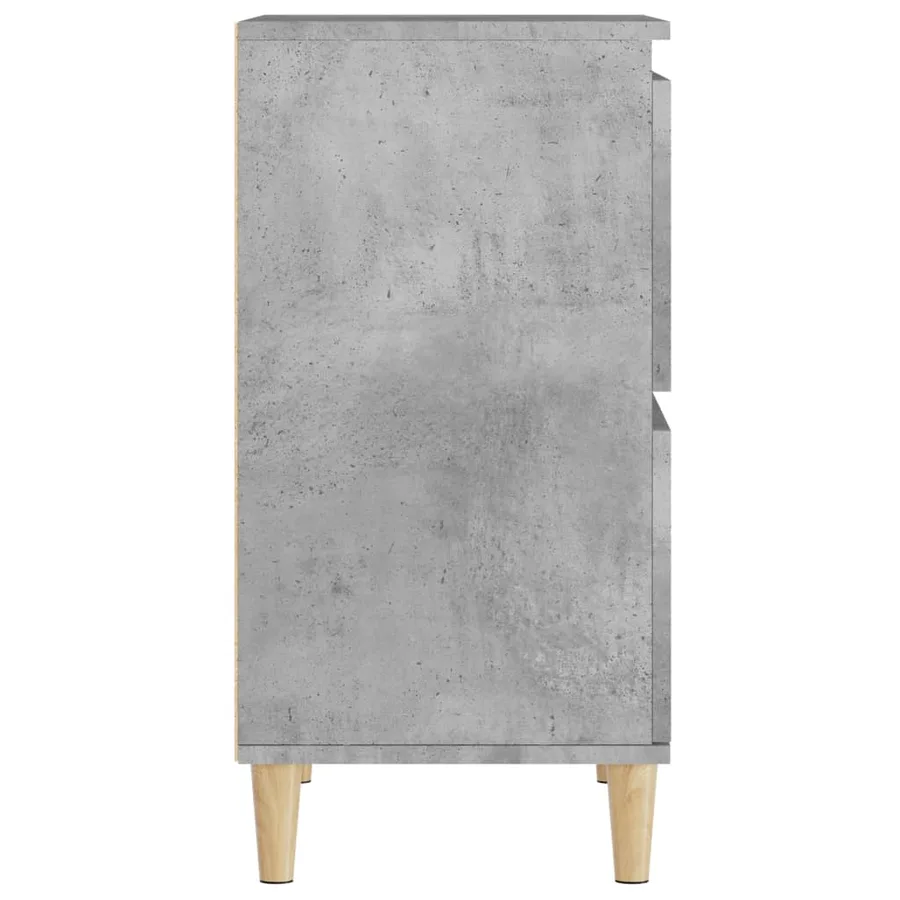 Buffets 3 pcs gris béton 60x35x70 cm bois d'ingénierie - 9