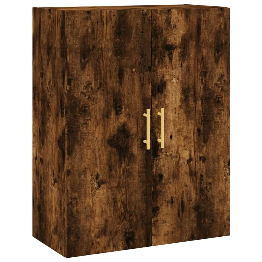 Armoire murale chêne fumé 69,5x34x90 cm - 2