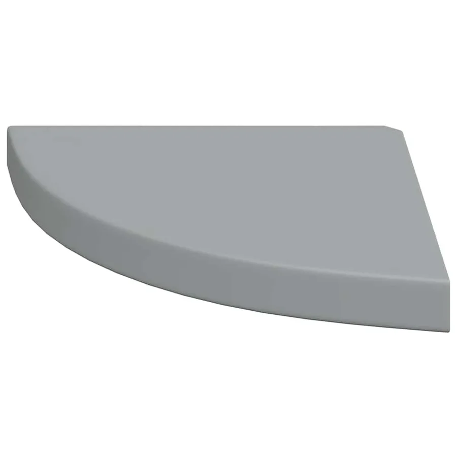 Étagères d'angle flottantes 4 pcs gris 35x35x3,8 cm MDF - 6