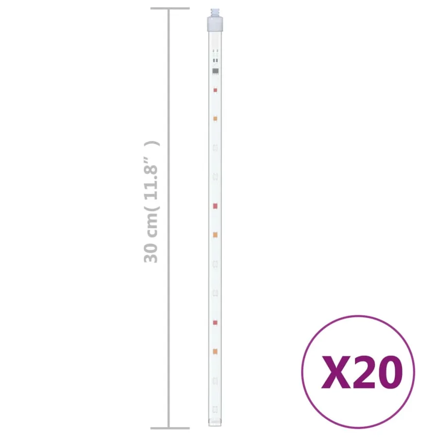 Guirlandes lumineuses 20 pcs 30 cm 480 LED coloré - 5