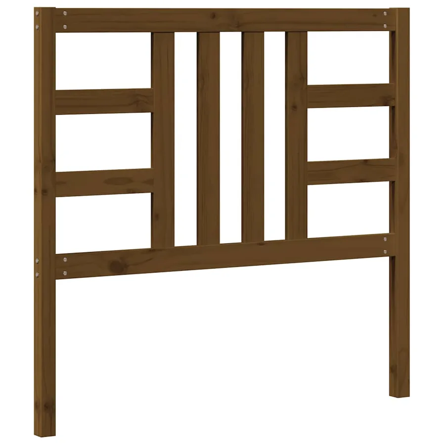 Tête de lit Marron miel 106x4x100 cm Bois massif de pin - 6