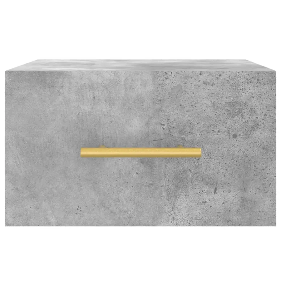 Tables de chevet murales 2 pcs gris béton 35x35x20 cm - 6