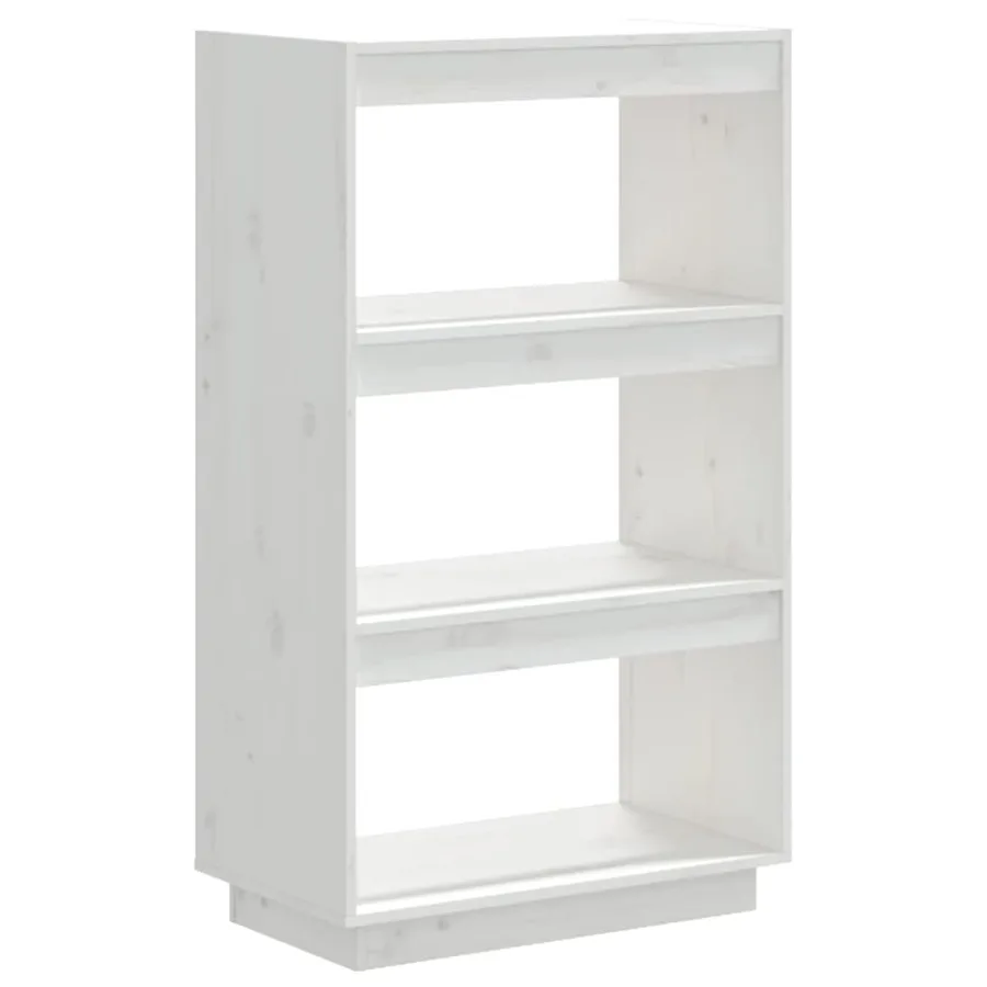 Bibliothèque/Séparateur de pièce Blanc 60x35x103 cm Pin massif - 2