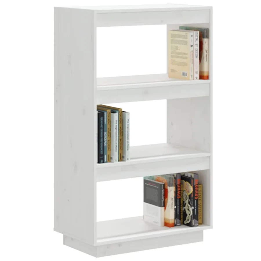 Bibliothèque/Séparateur de pièce Blanc 60x35x103 cm Pin massif - 4