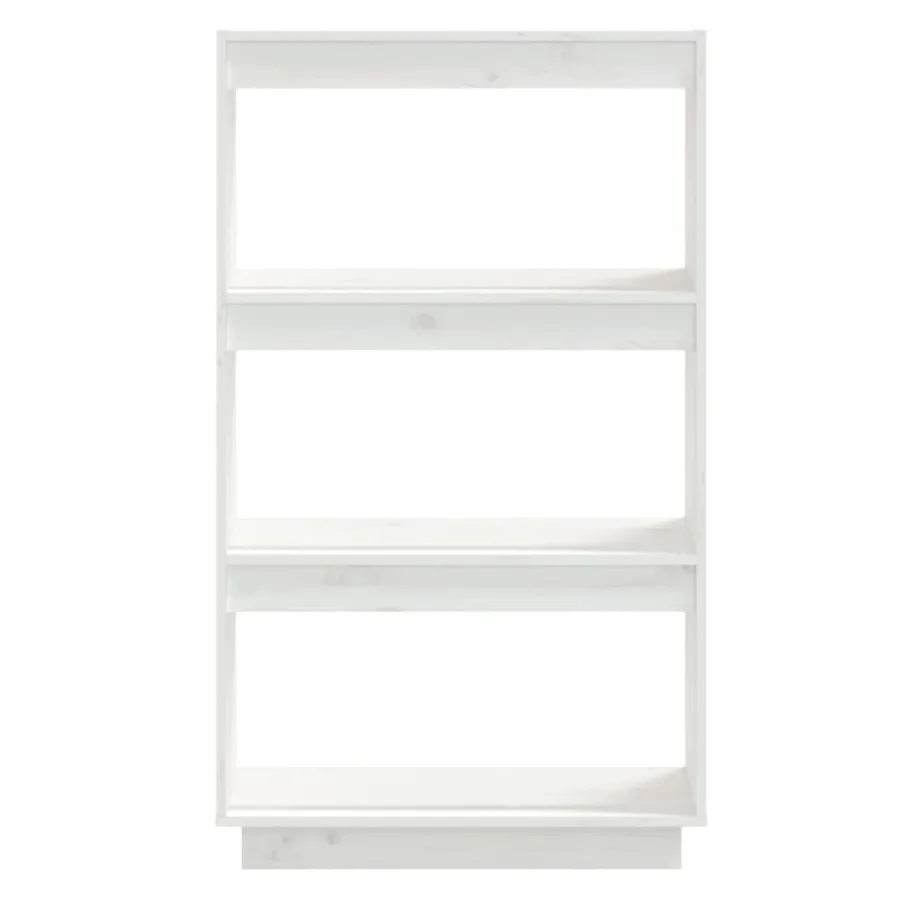 Bibliothèque/Séparateur de pièce Blanc 60x35x103 cm Pin massif - 5