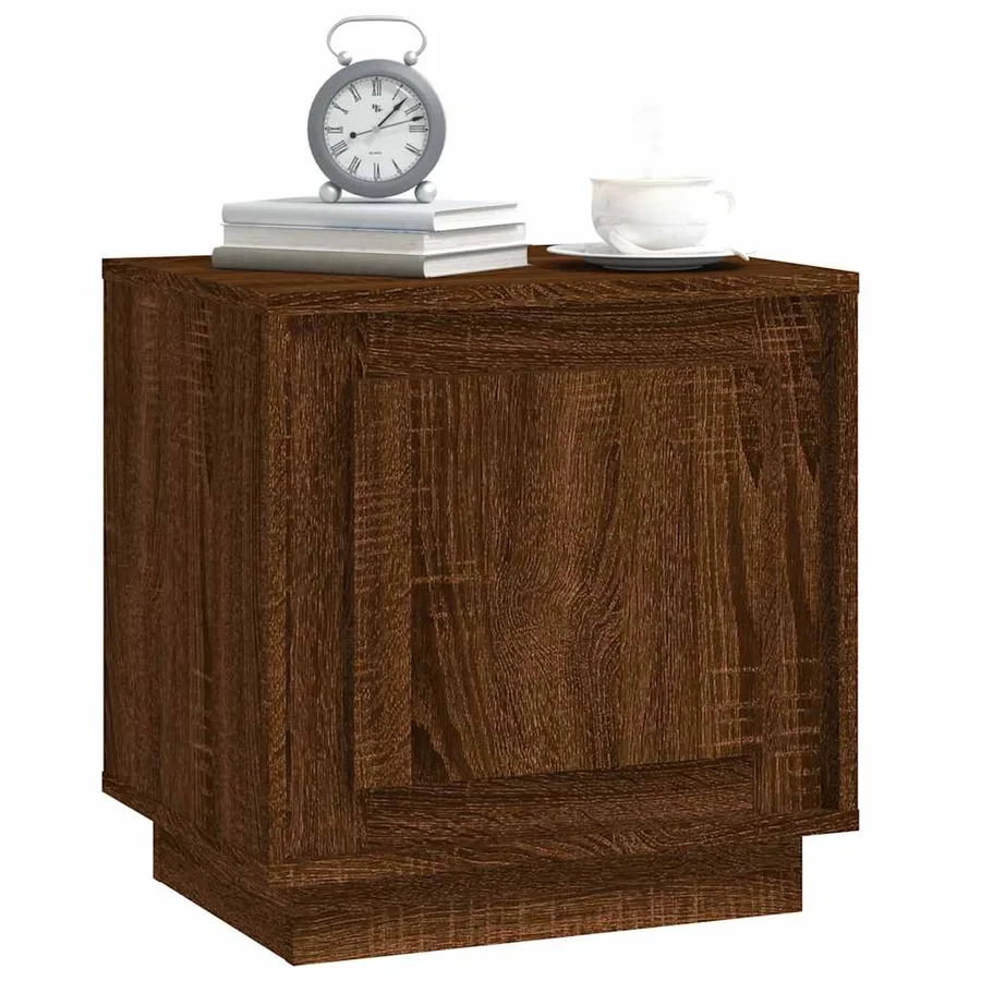 Tables de chevet 2pcs chêne marron 44x35x45cm bois d'ingénierie - 4