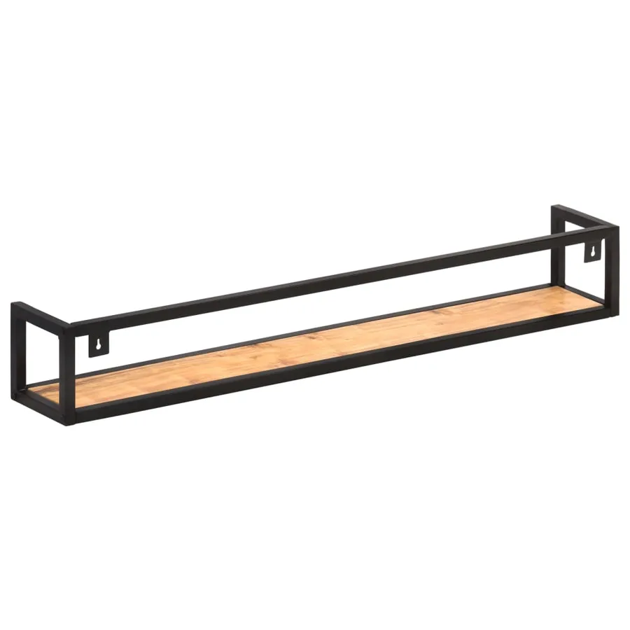 Étagères murales 2 pcs 120 cm Bois d'acacia massif - 4