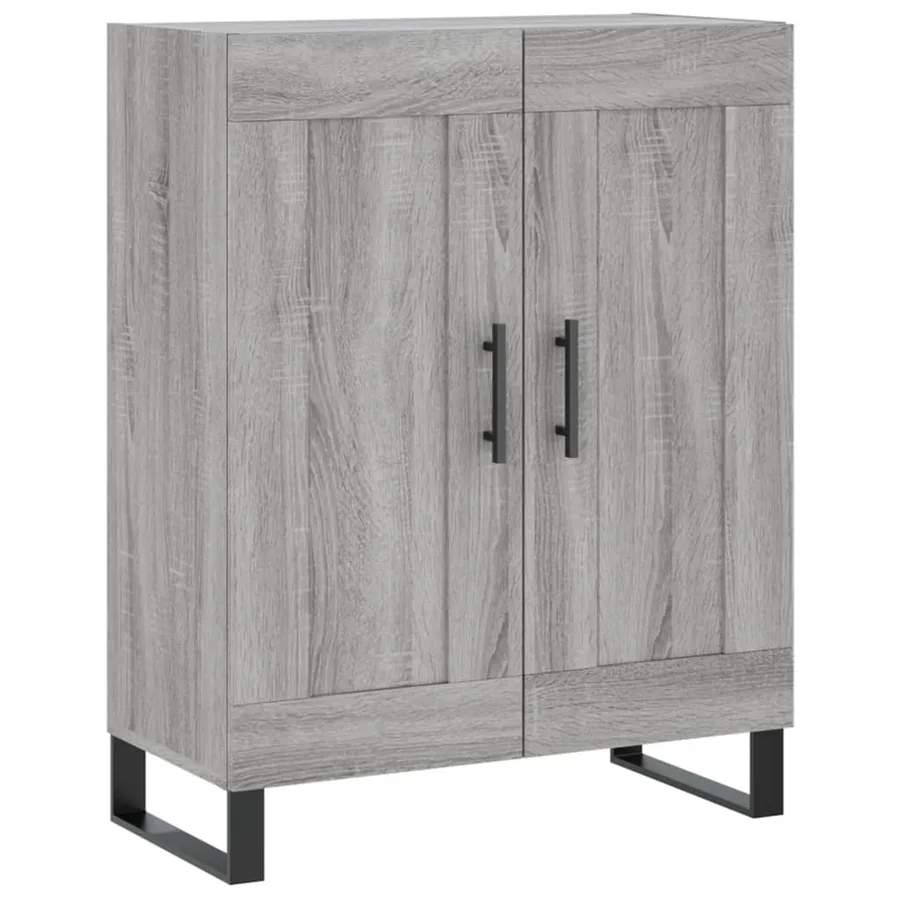 Buffet haut Sonoma gris 69,5x34x180 cm Bois d'ingénierie - 7