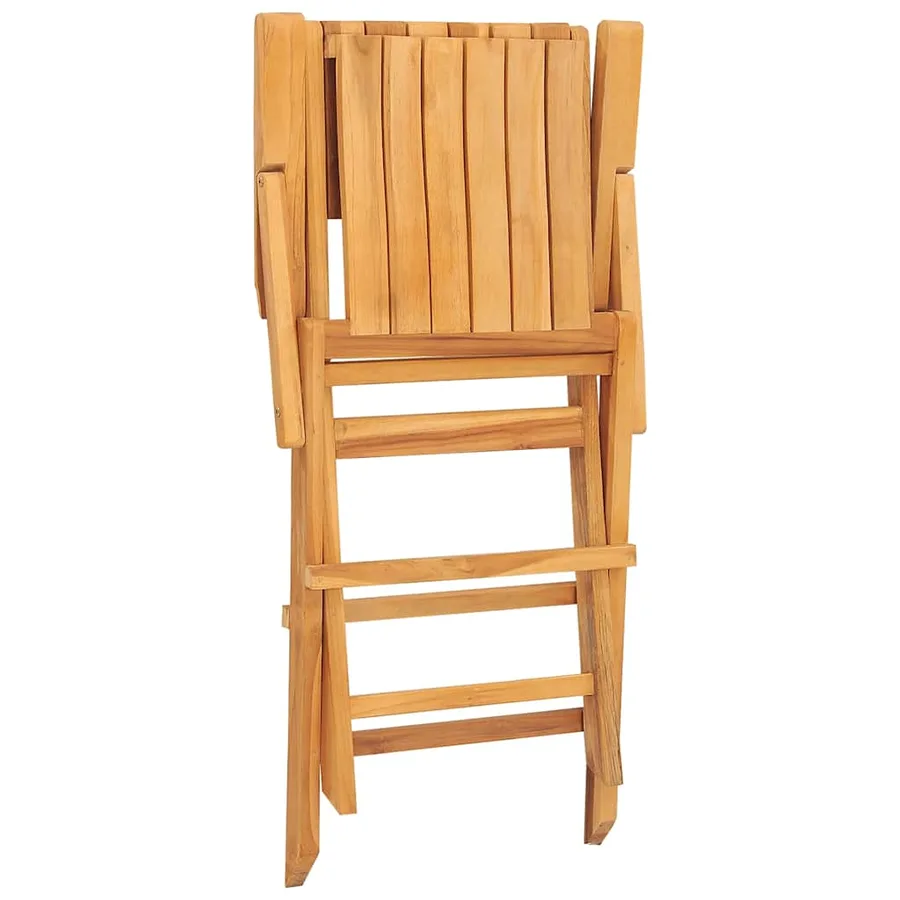 Chaises de jardin pliantes lot de 4 55x62x90cm bois massif teck - 2