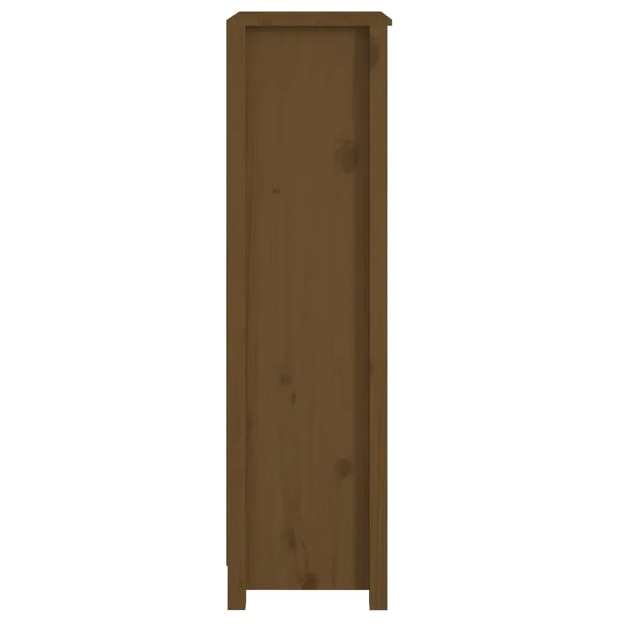 Bibliothèque Marron miel 50x35x125,5 cm Bois de pin massif - 6