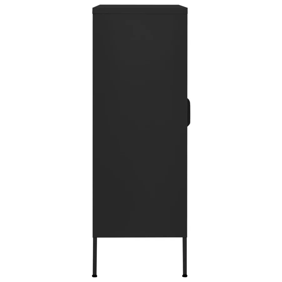 Armoire de rangement Noir 80x35x101,5 cm Acier - 5