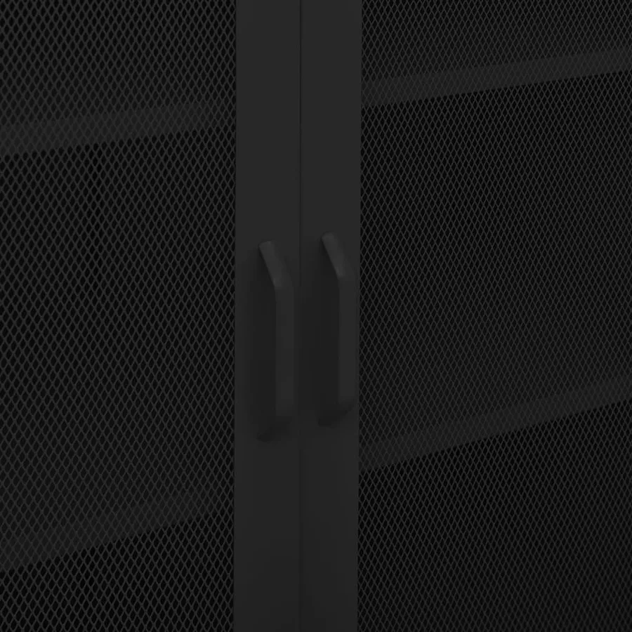 Armoire de rangement Noir 80x35x101,5 cm Acier - 8