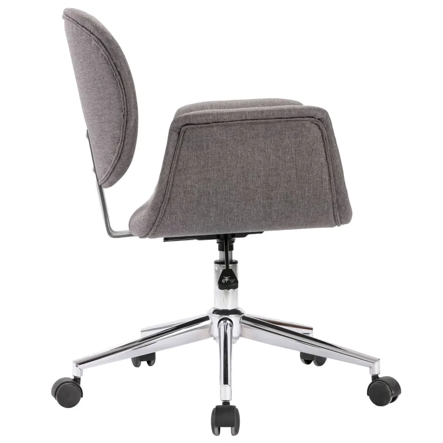 Chaises pivotantes à manger lot de 4 gris tissu - 4