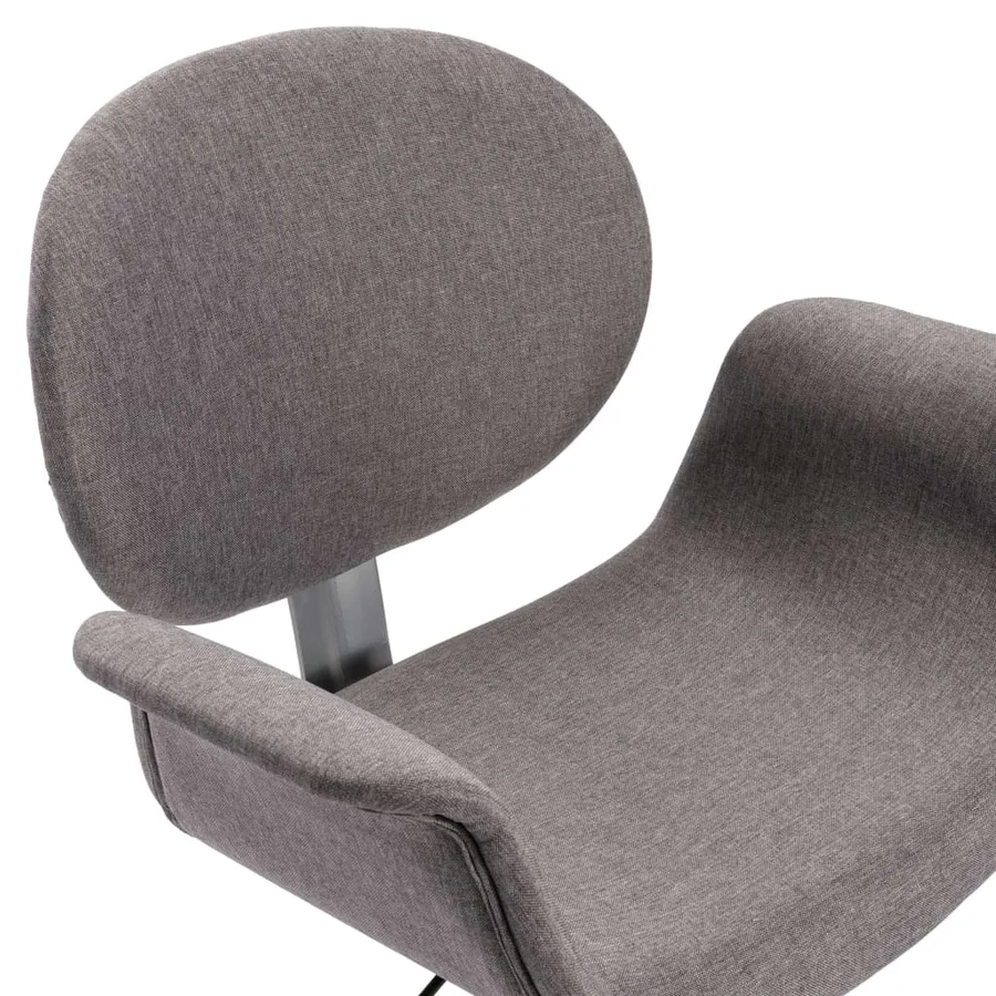 Chaises pivotantes à manger lot de 4 gris tissu - 7