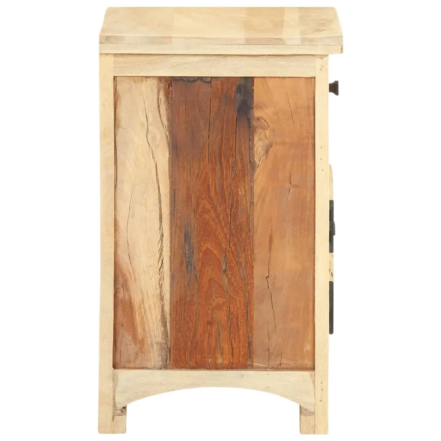 Table de chevet 40 x 30 x 50 cm Bois de récupération massif - 4