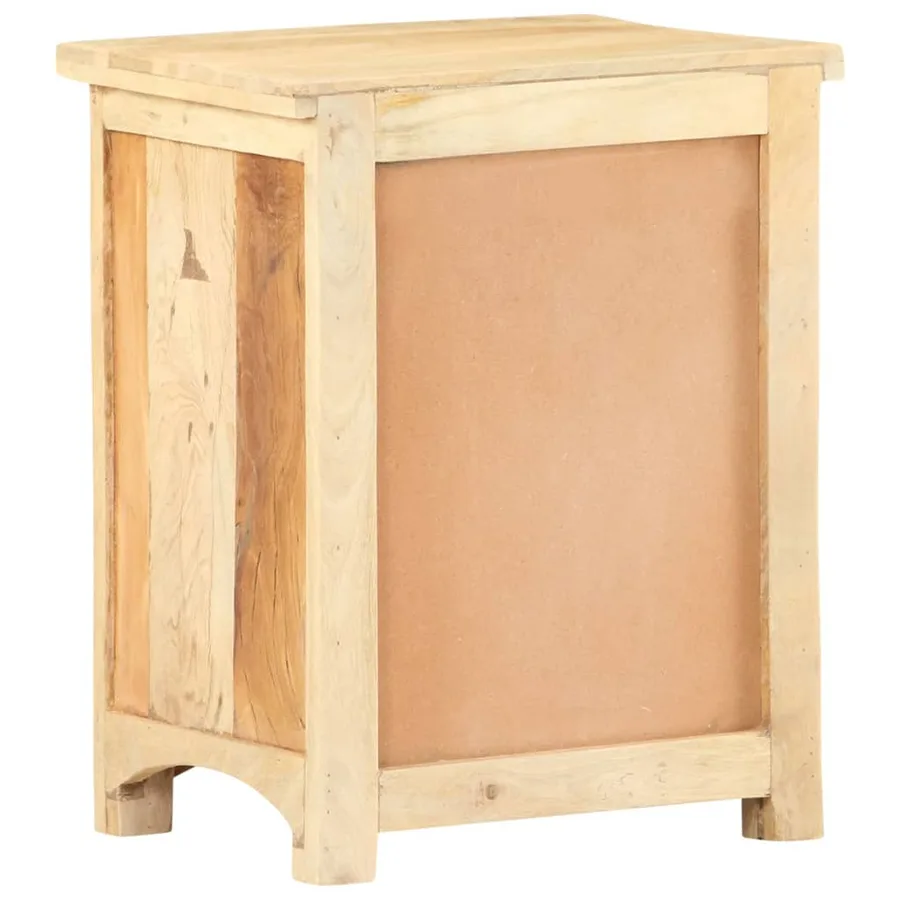 Table de chevet 40 x 30 x 50 cm Bois de récupération massif - 5