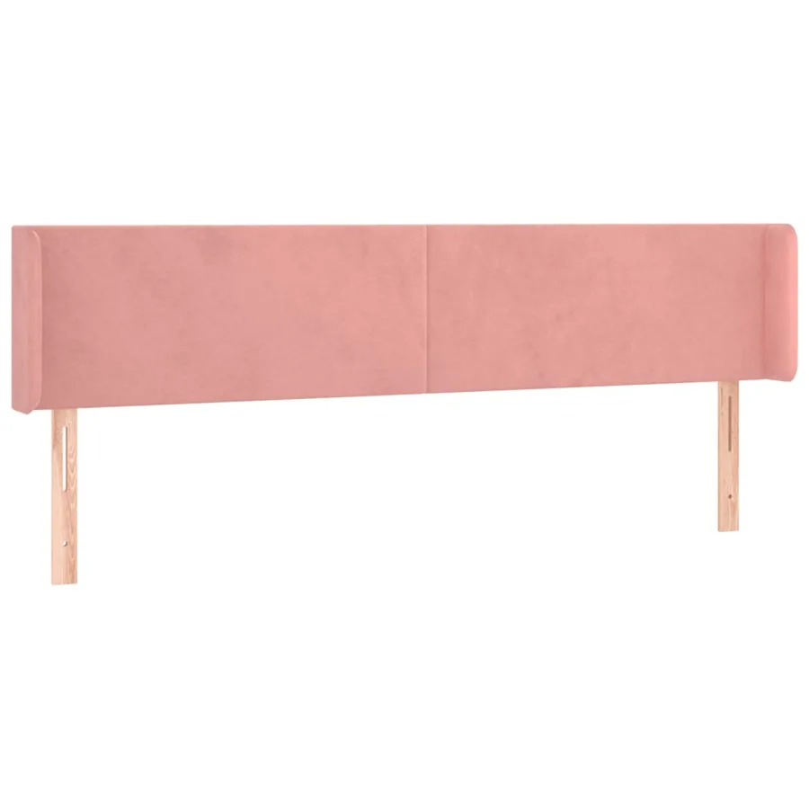 Tête de lit à LED Rose 203x16x78/88 cm Velours - 3