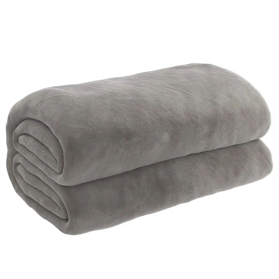 Couverture lestée avec housse Gris 200x230 cm 13 kg Tissu - 2