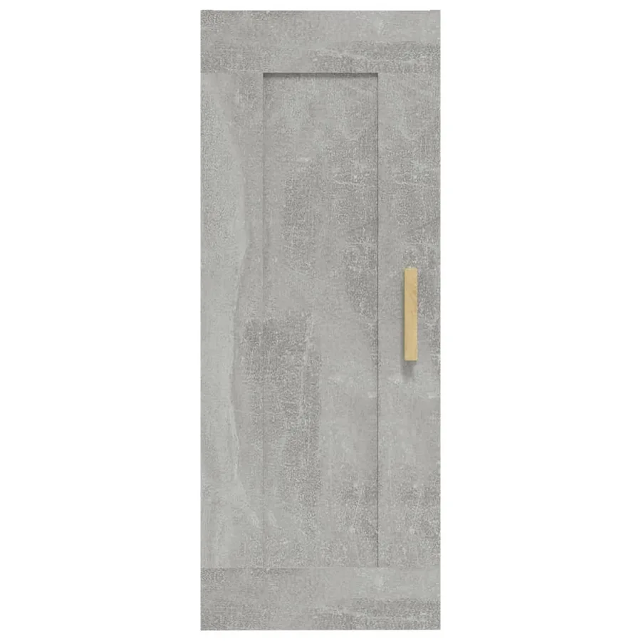 Armoire murale Gris béton 35x34x90 cm Bois d'ingénierie - 5