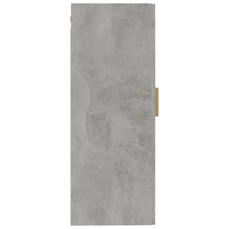 Armoire murale Gris béton 35x34x90 cm Bois d'ingénierie - 7