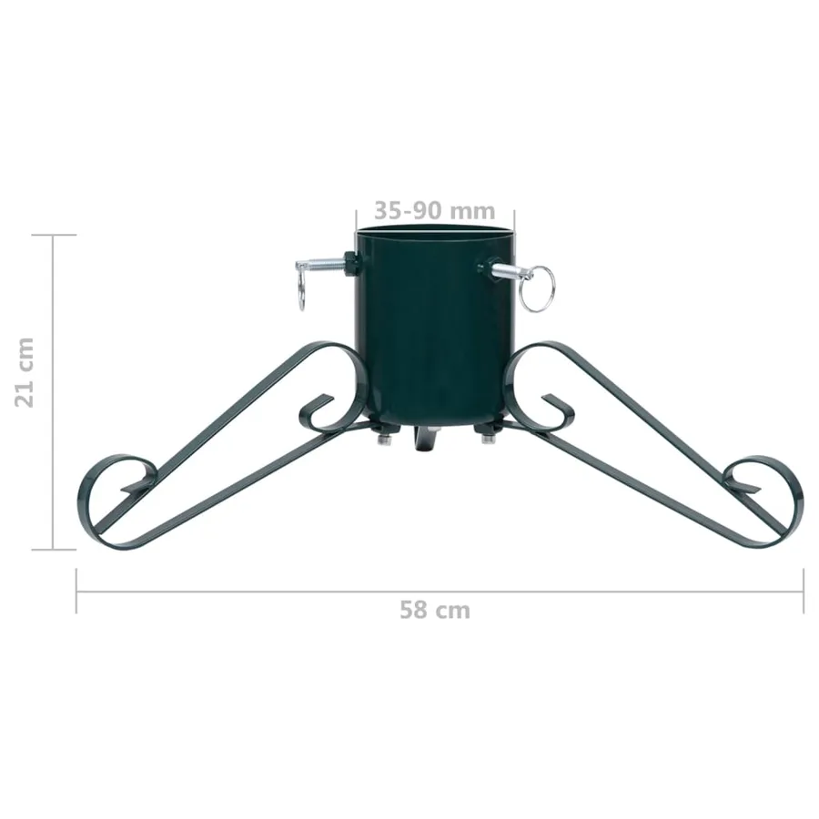Support de sapin de Noël Vert 58x58x21 cm - 7